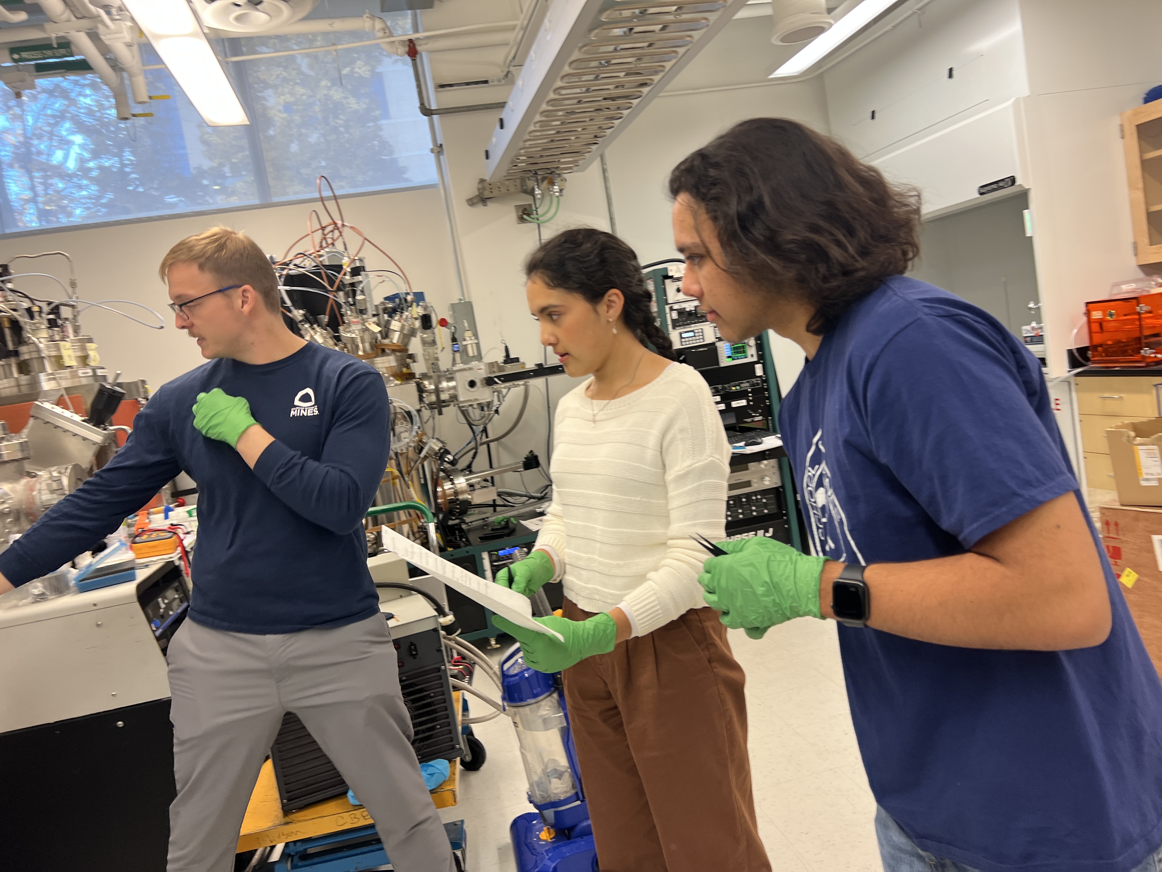 Students doing antenna prototyping